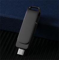 Clé USB Métal Pivotante Type-C, Clé USB 2-en-1 Type-C avec Logo Personnalisé