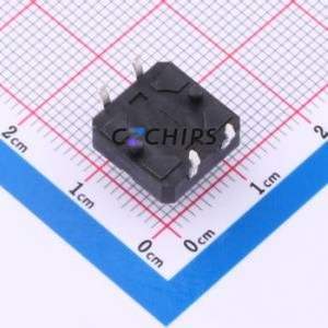 TP11011680 Tactile Switch Through hole Component (THT),12x12mm Switch Single Pole Single Throw Round Button 1.6N Through Hole - Product Image 2