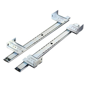 Thickened Hanging Keyboard <b>Drawer</b> Slide Rails 1.8mm Silent Damping Buffer 2 Section For Desk Use - Product Image 3