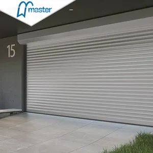 Puerta de persiana enrollable automática de aluminio comercial multifuncional