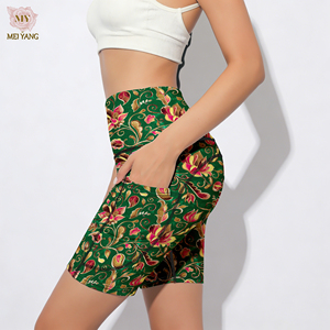 Leggings Meiyang con Estampado Personalizado para Verano, Pantalones Casuales de Yoga de Cintura Alta, Leggings con Estampado Floral y Bolsillos, Ropa de <span class=keywords><strong>Mujer</strong></span> - Product Image 5