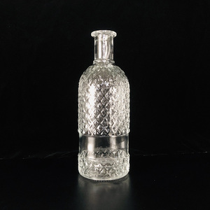 Botellas <span class=keywords><strong>de</strong></span> Vidrio Elegantes <span class=keywords><strong>de</strong></span> 750 ml para Licores, Botella Redonda <span class=keywords><strong>de</strong></span> Tequila <span class=keywords><strong>de</strong></span> <span class=keywords><strong>Agave</strong></span> con Corcho <span class=keywords><strong>de</strong></span> Madera - Product Image 1