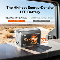 Batterie au lithium LiFePO4 semi-solide 12V 320Ah pour camion, camping-car, refroidisseur de stationnement, 4096Wh, 4000 cycles, 100 DOD, étanche IP65