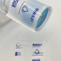 Étiquette thermorétractable en PVC imperméable et durable pour bouchons de bouteilles de 5 gallons avec logo personnalisé et fonction anti-effraction