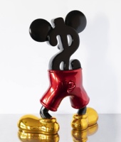 Estatua de Mickey Mouse de millones de dólares de resina galvanizada de tamaño real para decoración de hogar, oficina, Hotel, Club
