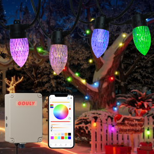 Guirnalda de <span class=keywords><strong>Luces</strong></span> LED RGBW para Exteriores, Navidad, DC24 36V, IP65, Impermeables, con Sincronización Musical, para Decoración de Patio y Jardín - Product Image 1