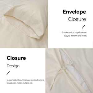 Housse <span class=keywords><strong>de</strong></span> couette en coton brut 100 % naturel pour la vente en gros, certifiée OEKO-TEX, motif satiné, toutes saisons, style hôtel 5 étoiles, tissée - Product Image 2