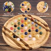 Jeu de solitaire en bois classique et créatif, fait main avec logo personnalisé, certifié BSCI, idéal pour un cadeau
