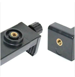 Adaptateur de trépied pour smartphone, support de téléphone portable pour tous les téléphones, rotation verticale et horizontale, pince réglable en plastique pour bureau - Product Image 2