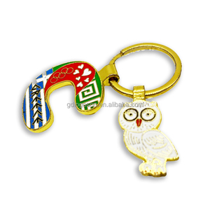 Llaveros personalizados de esmalte <span class=keywords><strong>Macaca</strong></span> Sylvanus Monkey llaveros de aleación de Zinc de Metal a granel dibujos animados Gibraltar regalos de recuerdo para turistas - Product Image 6