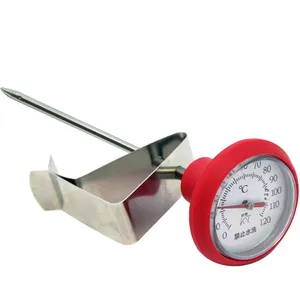 Handtropf-Kaffee-<span class=keywords><strong>Thermometer</strong></span> mit Clip-On Edelstahl-Sonde für Flüssigkeiten, Milch, Wasser, Küche, Backen, Analoges Temperaturmessgerät - Product Image 4