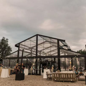 Carpa para Eventos al Aire Libre, Rectangular, con Marco de Aluminio y Cubierta de PVC Impermeable, Amplio Espacio para Exhibiciones - Product Image 1