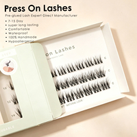 Cils magnétiques à pression avec bande extensible, étiquette privée, pré-collés, style Manga, taille personnalisée, imperméables, certifiés CE ISO, approvisionnement en gros pour l'Europe