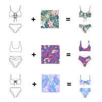 Maßgefertigtes Sexy Dreieck-Bikini-Set Großhandel Bademode & Strandkleidung Bikinis