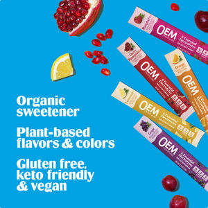 Poudres d'électrolytes en sachets individuels OEM/ODM, 6 minéraux essentiels, supplément d'hydratation avec vitamine C, mélange de boissons Keto Vegan - Product Image 4