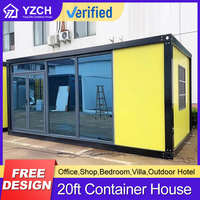 YONGZHU Maison conteneur en acier modulaire préfabriquée mobile de 20 pieds à 2 étages de haute qualité pour logement de travailleurs