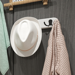 Gancho de madera montado en la pared Gancho decorativo MDF para abrigos Gorras Bufandas - Product Image 3