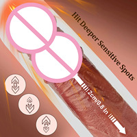 Chiyuan Weicher ABS Ferngesteuerter Heizender Realistischer Dildo Vibrator für Frauen Vibrierender Penis Silikon Elektrischer Stoß-Dildo Sexspielzeug