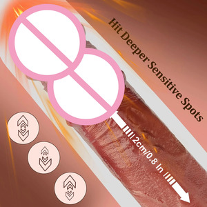 Dildo Vibratore Realistico Riscaldato Chiyuan in Morbido ABS con Telecomando per Donne <span class=keywords><strong>Pene</strong></span> Vibrante in Silicone Dildo Elettrico a Spinta - Product Image 3