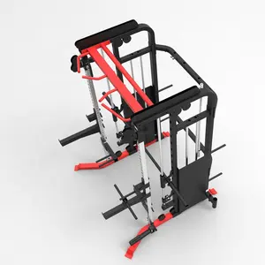 Gym Hoch leistungs kabel Crossover Smith Machine Multifunktions-Squat Rack Frame Bein presse Maschine