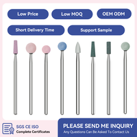 Embouts de perceuse à ongles professionnels en céramique, résistants à la chaleur, haute vitesse, durables, pour le retrait du gel, tête de polissage, perceuse électrique, manucure, ongles