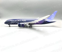 43CM B787 Unisexe Diecast Avion Modèle 1:130 Résine Avion LED Lumières Vente Chaude Personnalisable Cadeau de Vacances pour Avion