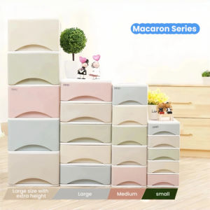 صندوق تخزين بلاستيكي متعدد الطبقات سميك قابل للتكديس مع فواصل للتنظيم على سطح المكتب - Product Image 3