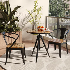Süt çay dükkanları kafeler için avlu balkon masa sandalye kombinasyonu açık hava eğlence - Product Image 4