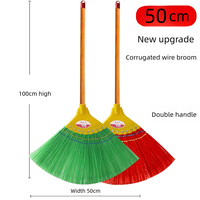 Balai magique domestique en gros, balai à eau simple, grand balai plat en soie ondulée, fil de plastique épaissi