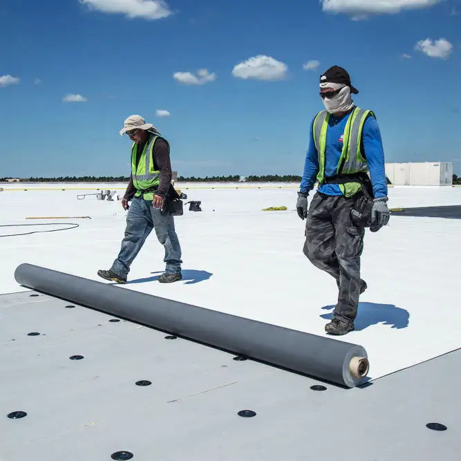Bondsure pita membran lembar PVC antiair desain Modern untuk aplikasi atap dinding tahan air dan terowongan