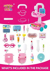 <b>Doctor</b> Cart Kit Kids 3 4 5, Medical Play <b>Set</b> Realistic With Lights Toddlers Toys for Boys Girls - Product Image 6