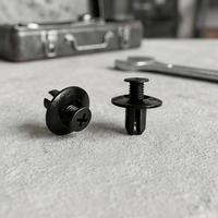 Clips de fixation à vis pour pare-chocs de voiture, en nylon noir, système d'expansion, 10 mm, pour garnitures de pare-chocs et panneaux de calandre, fixation facile et sécurisée