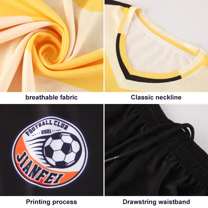 Camisetas de fútbol baratas personalizadas de diseño personal, camiseta de fútbol transpirable de alta calidad, uniforme de entrenamiento de fútbol con bolsillos