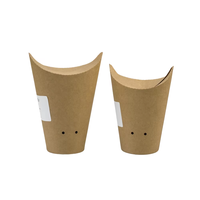 Boîte en carton conique scellée biodégradable et écologique de 12 oz sur mesure - Vente en gros pour frites avec sauce