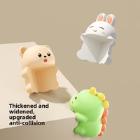 Protections d'angle en silicone, tampons de protection souples pour tables, bandes anti-choc sécurisées pour enfants, style dessin animé, résistantes aux chocs