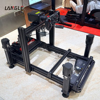 Kit de Conversión de Plataforma de Movimiento de 2 Ejes a 6 Ejes, Soporte de Conversión para Simulador de Conducción, Soporte de Perfil de Aluminio