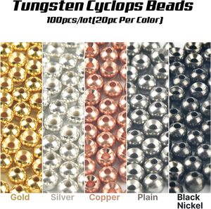 Metallic Nymph Flies Head Cyclops Materiales para atar moscas ranuradas Cuentas de <span class=keywords><strong>tungsteno</strong></span>-Plomos de pesca vendidos por pieza - Product Image 5