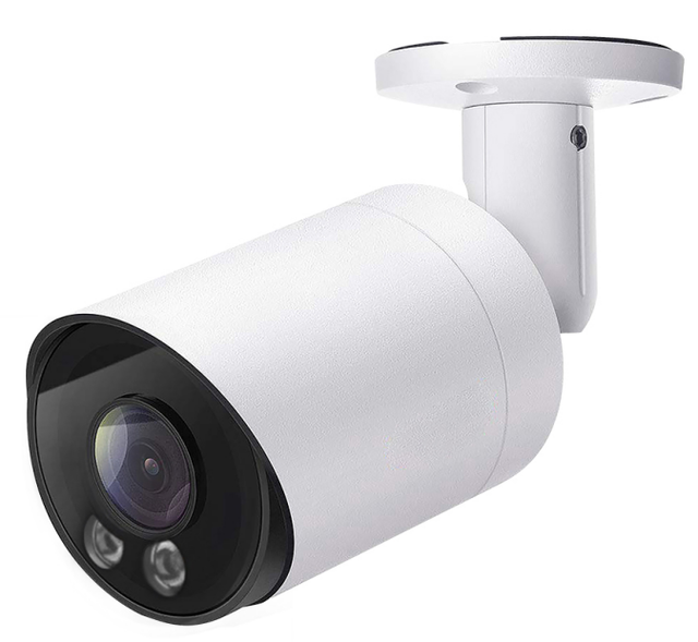 12MP Security Camera with AI Human Body & Vehicle Night Vision Built-in Mic Detection Bullet WiFi/IP Outdoor Bullet Camera