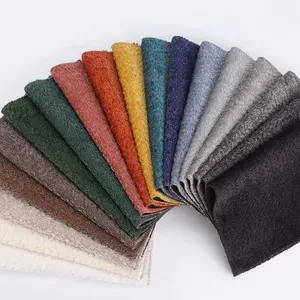 Hot Sale Boucle Material Fabric Polyester 100% Polyester Knitting Fabric For Sofa
