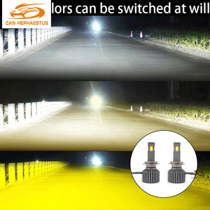 K11S alta calidad nuevo estilo tres colores luz blanca fría/amarillo Control remoto <span class=keywords><strong>IP68</strong></span> bombillas LED para faros H4 9005 9012 9006 H7 - Product Image 6