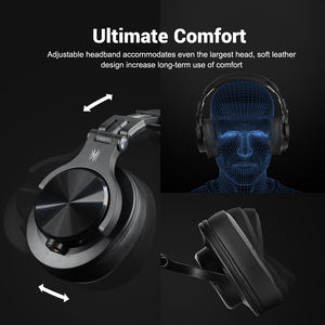 Auriculares Super Bass 650mAh Batería Cancelación de ruido 40mm Controlador Auriculares Cable desmontable Over Ear DJ Auriculares profesionales - Product Image 6