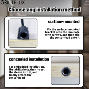 Có thể thay thế cảm biến Head Led điều khiển trung tâm cửa/tay sóng/Touch/ PIR cảm biến DC12V/24V dưới tủ đèn Motion Cảm biến ánh sáng - Product Image 5