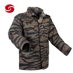 Veste M65 Thermique Extérieure à Rayures Tigre pour Homme