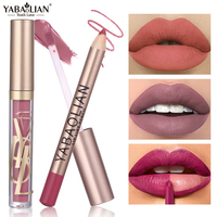 Gloss à lèvres hydratant de marque propre, maquillage liquide pour les lèvres OEM, vente en gros, brillant à lèvres transparent et riche, fini mat pur, hydratant, rose 2 en 1