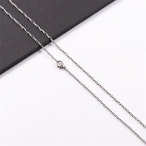 Collana Minimalista da Uomo in Acciaio al Titanio, Catena Classica a Maglia Quadrata, Gioielli <span class=keywords><strong>Maschili</strong></span>, Idea Regalo - Product Image 6