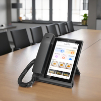 Téléphone IP d'usine écran 8 pouces Android 12 caméra 5MP WiFi RJ45 POE PSTN RJ11 Ports 16 compte SIP téléphone vidéo Voip personnalisé
