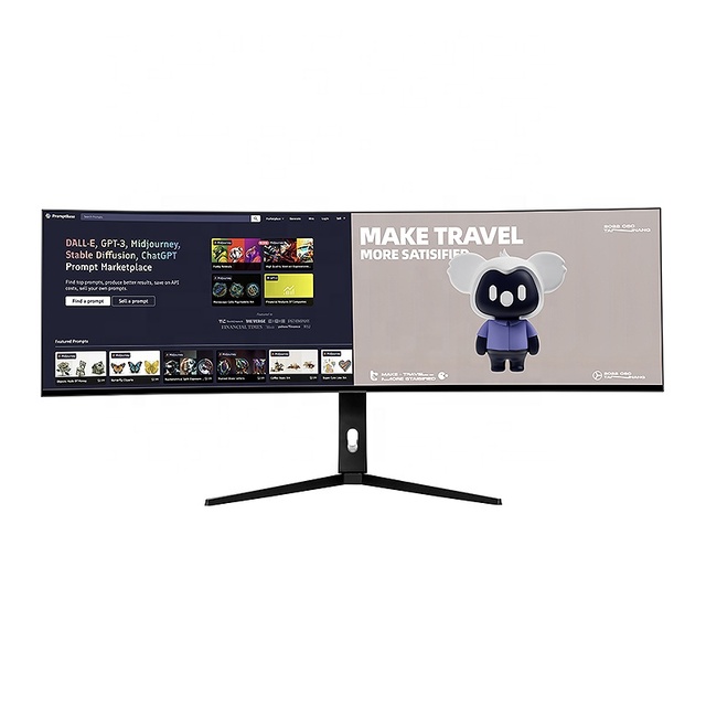 Gaming Monitor 5K 49 Inch Curved Monitor HDR PIP PBP With DP Input Ultrawide Screen PC Monitor 144Hz