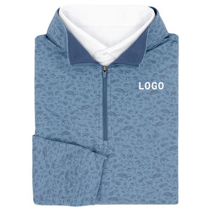 Sudadera deportiva ligera con logotipo personalizado de alta calidad para hombre Golf Vintage Quarter Zip - Product Image 3