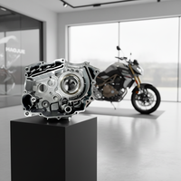 Couvre-carter en alliage d'aluminium de style CG, usiné CNC, côté droit, pour remplacement de moto Haojue