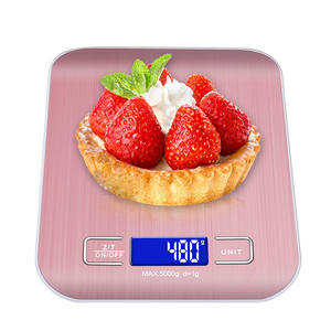 Professionelle Küchenwaage 5000g/1g Hochpräzise mit LED-Anzeige Wasserdichte Lebensmittelwaage zum Backen, Kochen, für Kaffee - Product Image 1